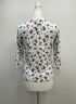 St John · CreamFloral Rayon Top · Small · CreamFloral