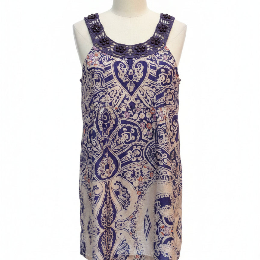 Free People · Sleeveless Dress · 8 · Purple Cream