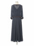 JKARA · Sleeveless Dress With Topper · 14 · Gray Beaded