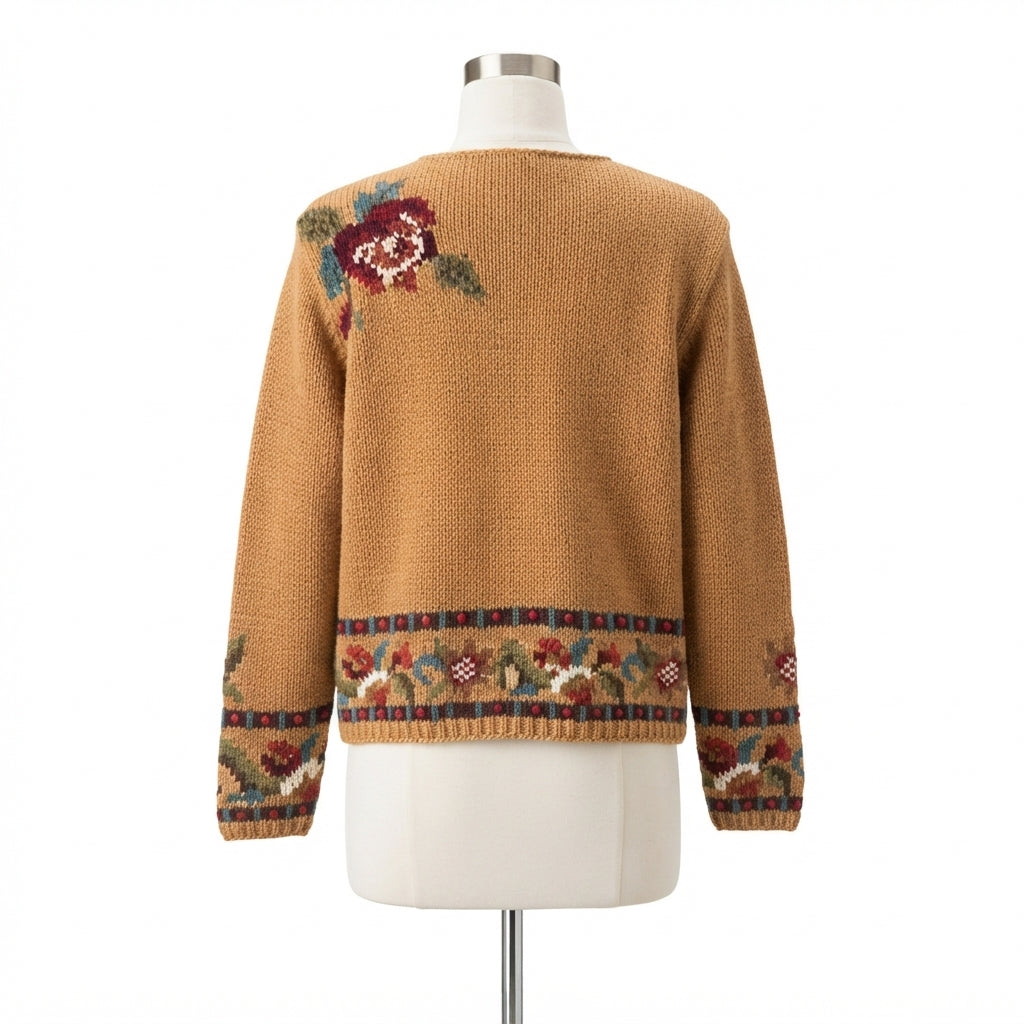ColdwaterCreek · Vintage Cardigan · Small · Beige