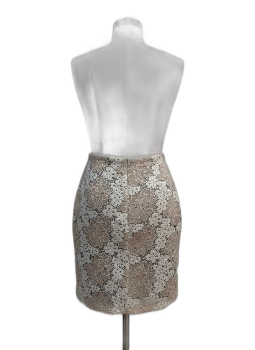 Halogen · Skirt · 8 · Ivory/Tan