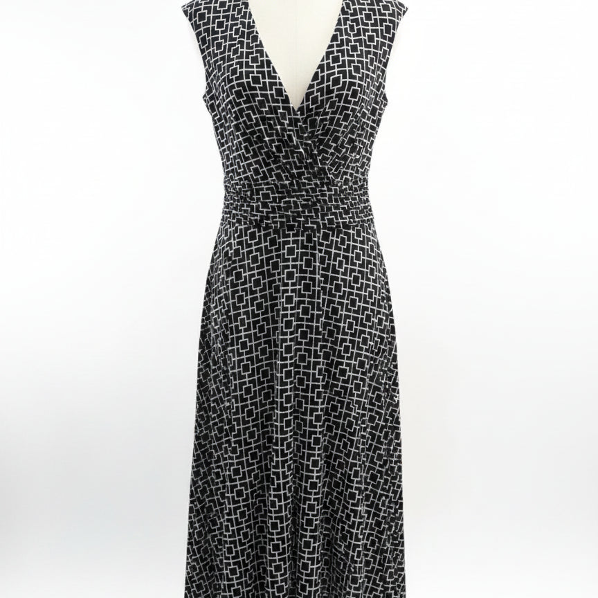 LoveXDesign · Sleeveless Dress · 2X · Black/White