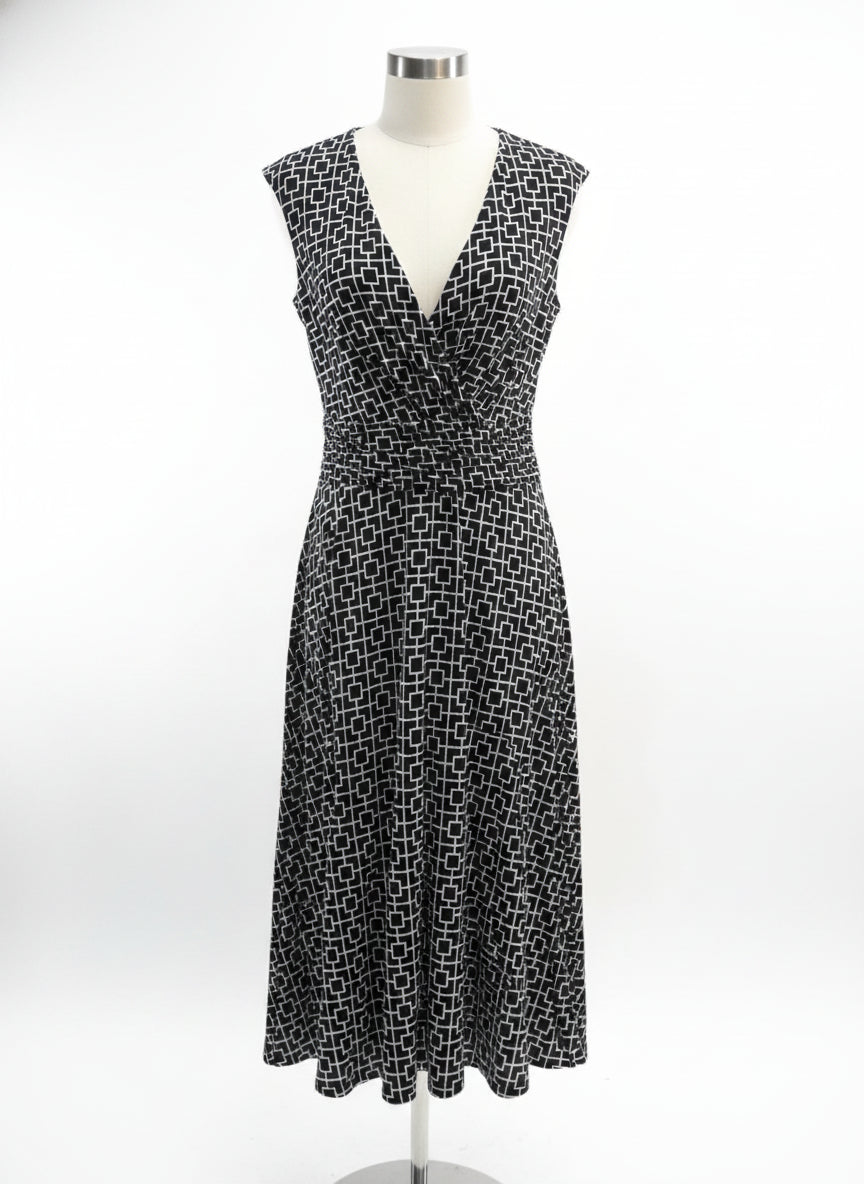 LoveXDesign · Sleeveless Dress · 2X · Black/White