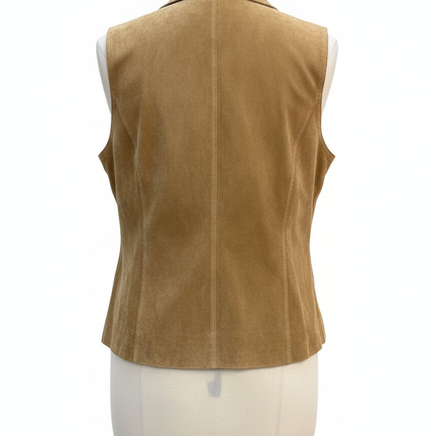ColdwaterCreek · Vest · 1X · Cashew