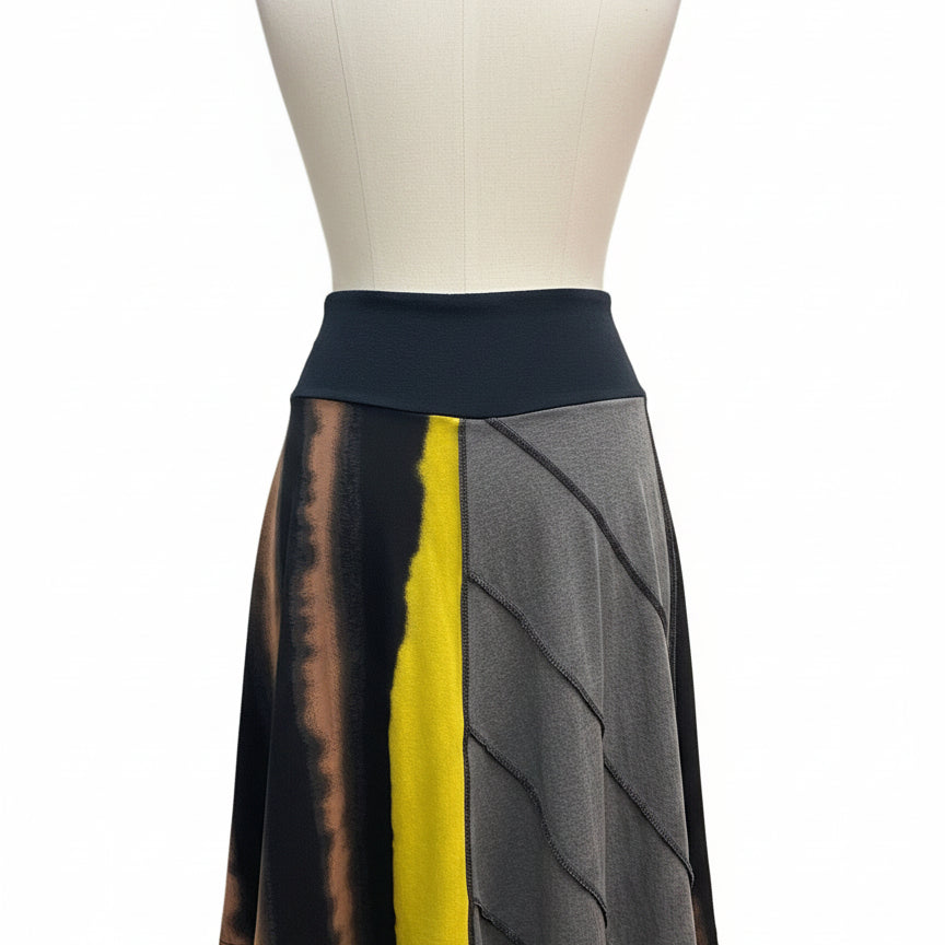 Giraffe Do Over Designs · Midi FashionSkirt · Medium · Black/Yellow