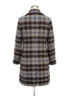 Banana Republic · Wool Blend Coat · Small · BlueBrown Plaid
