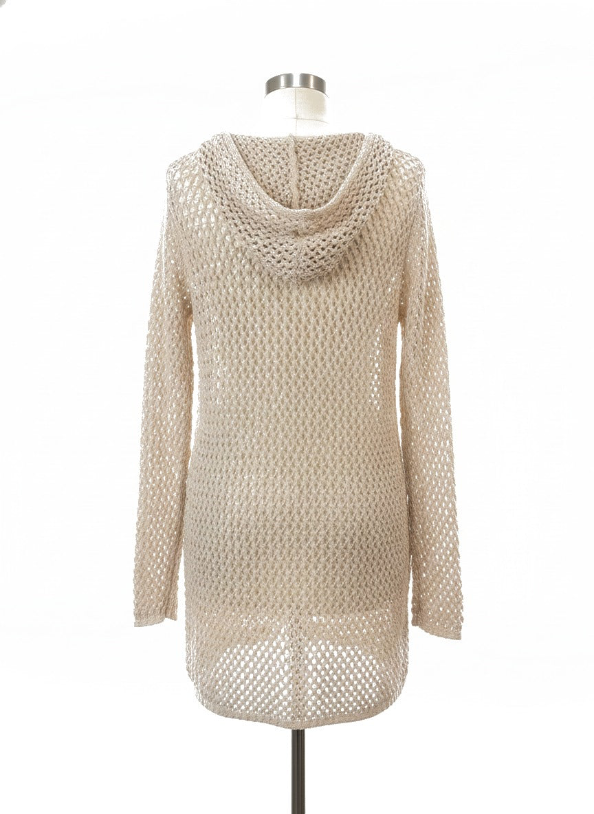 Artelier · Open Drape Cardigan · Small · Ecru