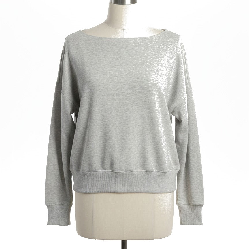 DSG · So Soft Off Shoulder Top · Small · Light Gray