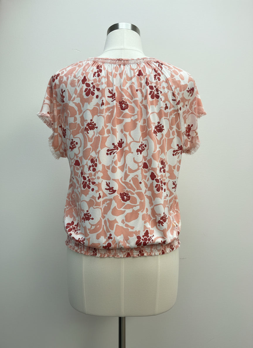 Carve · Boho Top · Medium · BlushFloral