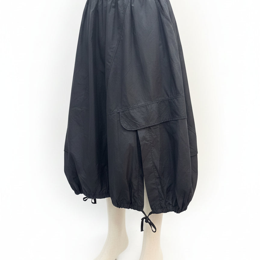 Luukaa · Windbreaker skirt · 12 · Black