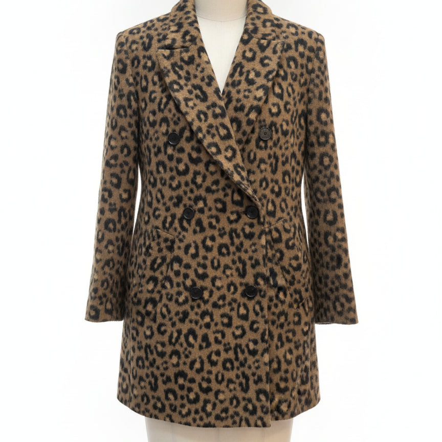 Zara · Double Breasted · XSmall · Cheetah