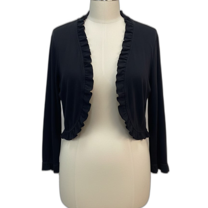 Charter Club · Open Drape Cardigan · 3X · Black