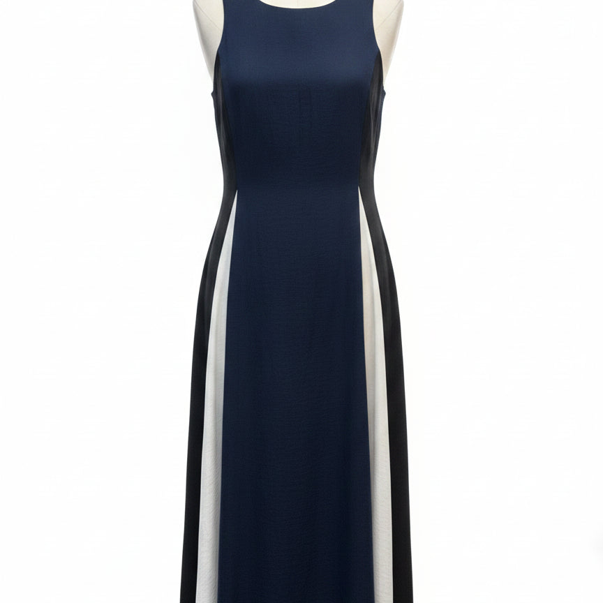 Banana Republic · Sleeveless Dress · 4P · Navy, Black, White