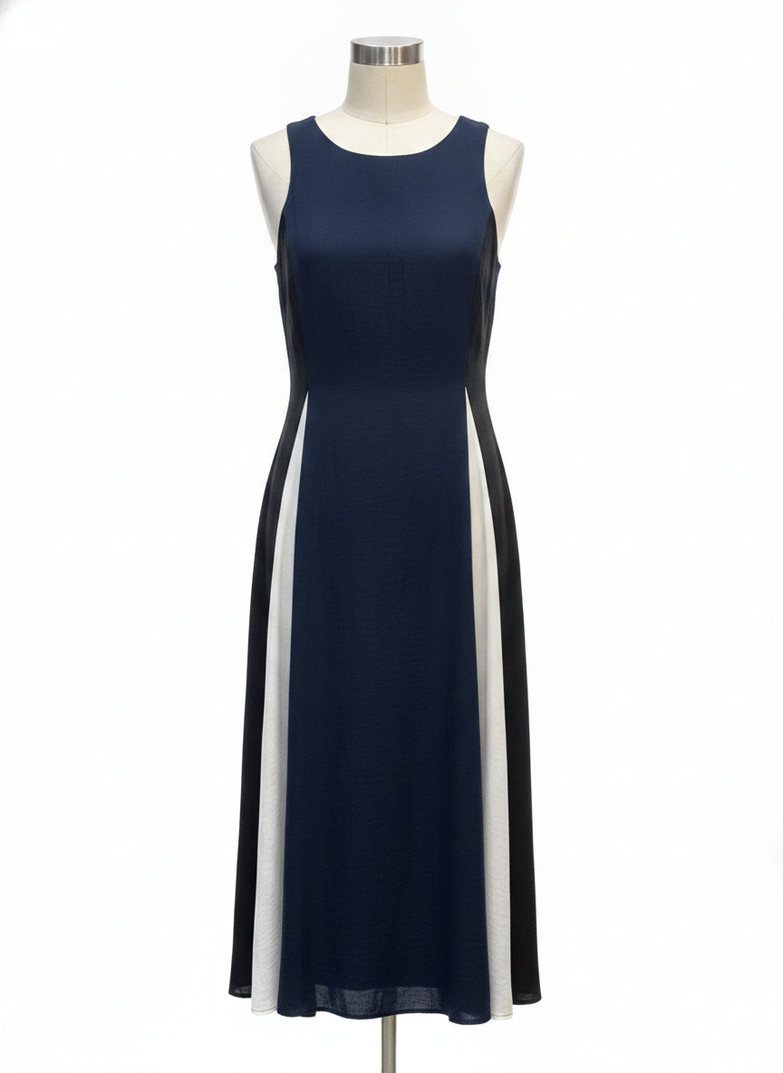 Banana Republic · Sleeveless Dress · 4P · Navy, Black, White