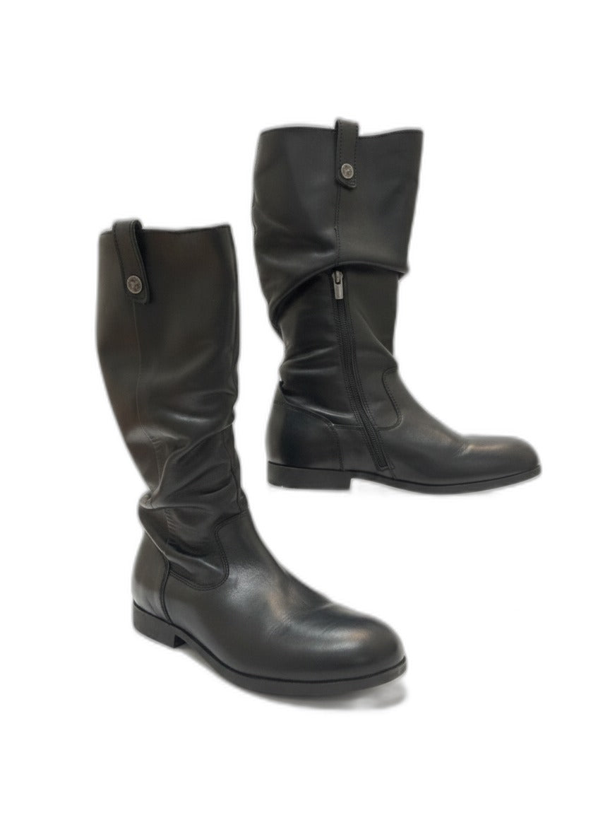 Birkenstock · Sarnia High Boot · 9.5 · Black Leather