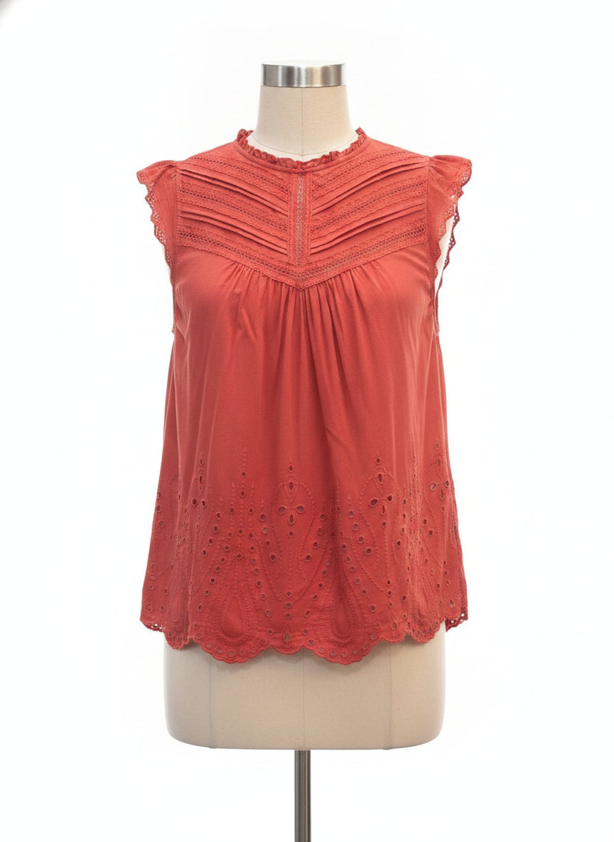 Torrid · Cap Sleeve Top · 8 · Rust
