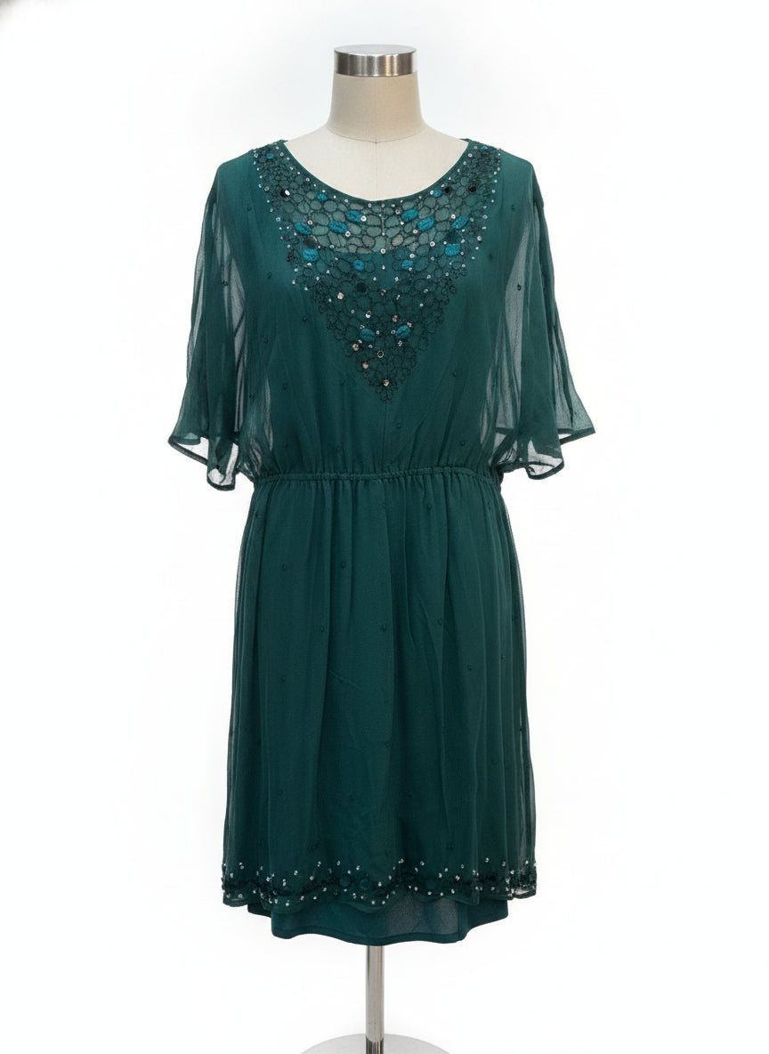 Anthropologie · Blue Tassel · Medium · Emerald