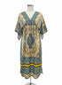 Sundance · Boho Chic Dress · Small · AquaMulti