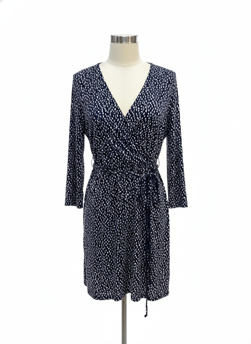 Bass · Longsleeve Dress · 1X · NavyWhite