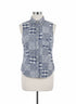 RalphLauren · Sleeveless Button Up · S/M · BlueWhite Plaid