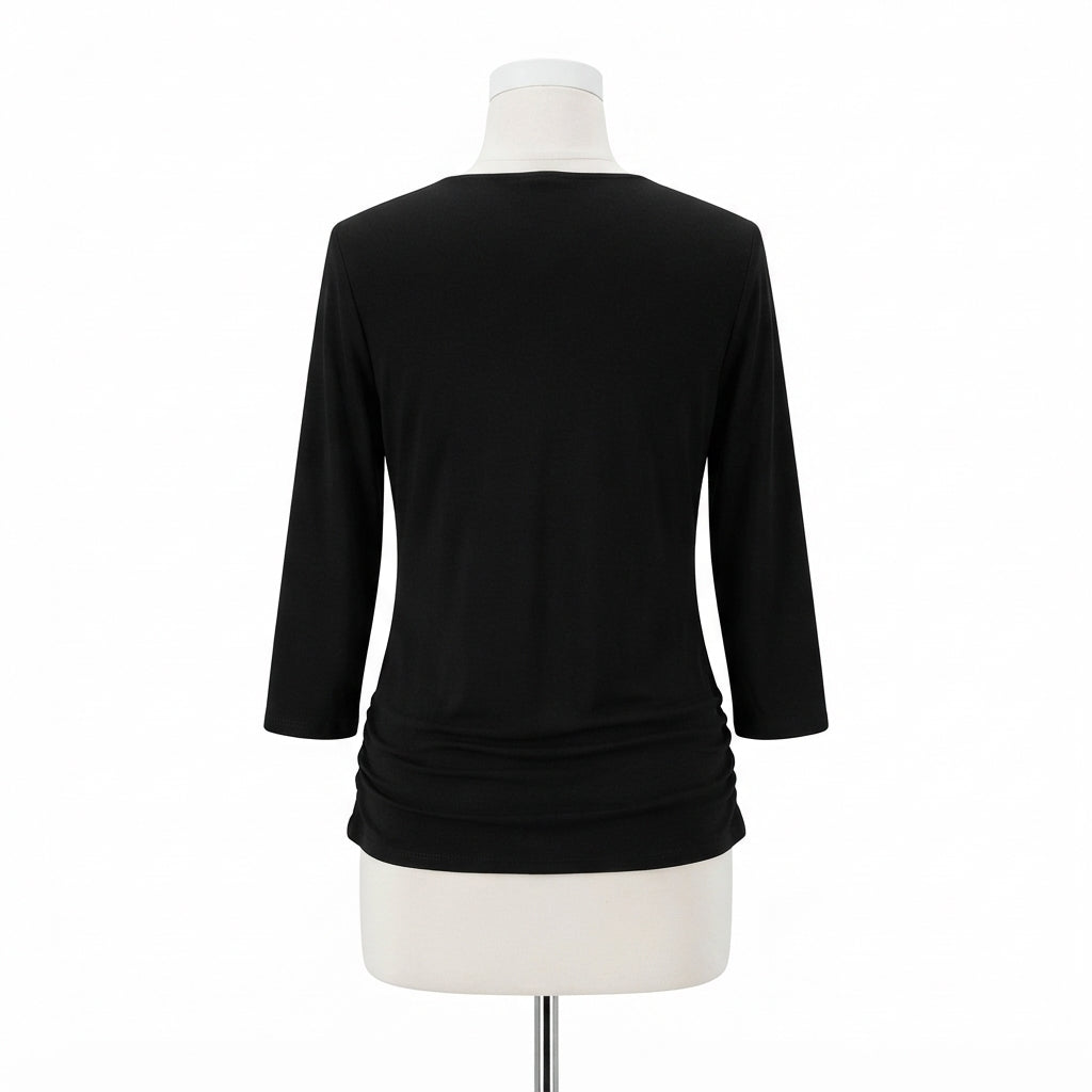 Coldwater Creek · Wrap Top · Medium · Black