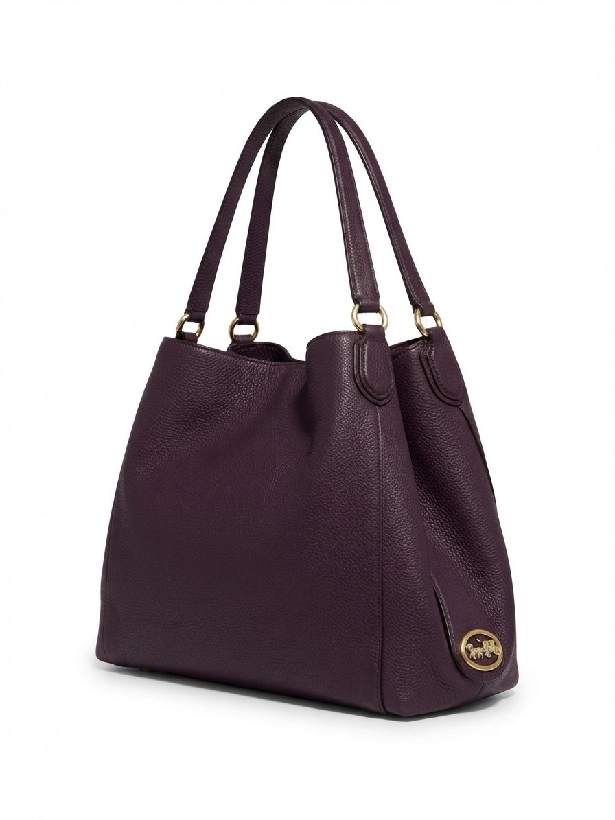 COACH · Edie Shoulder Bag · Shoulder · Plum