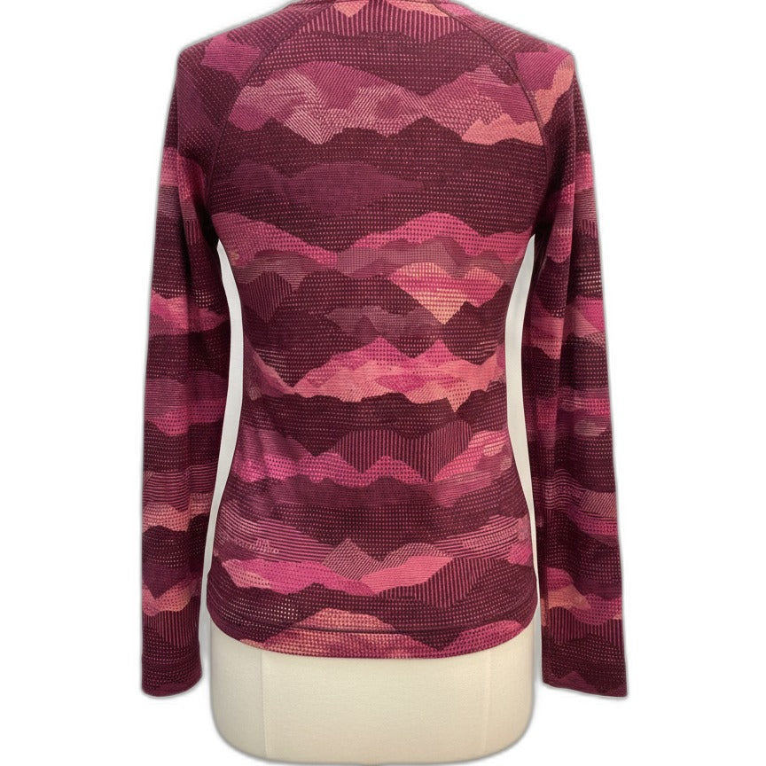 Smartwool · Abstract Mountain Print · Large · BerryPink