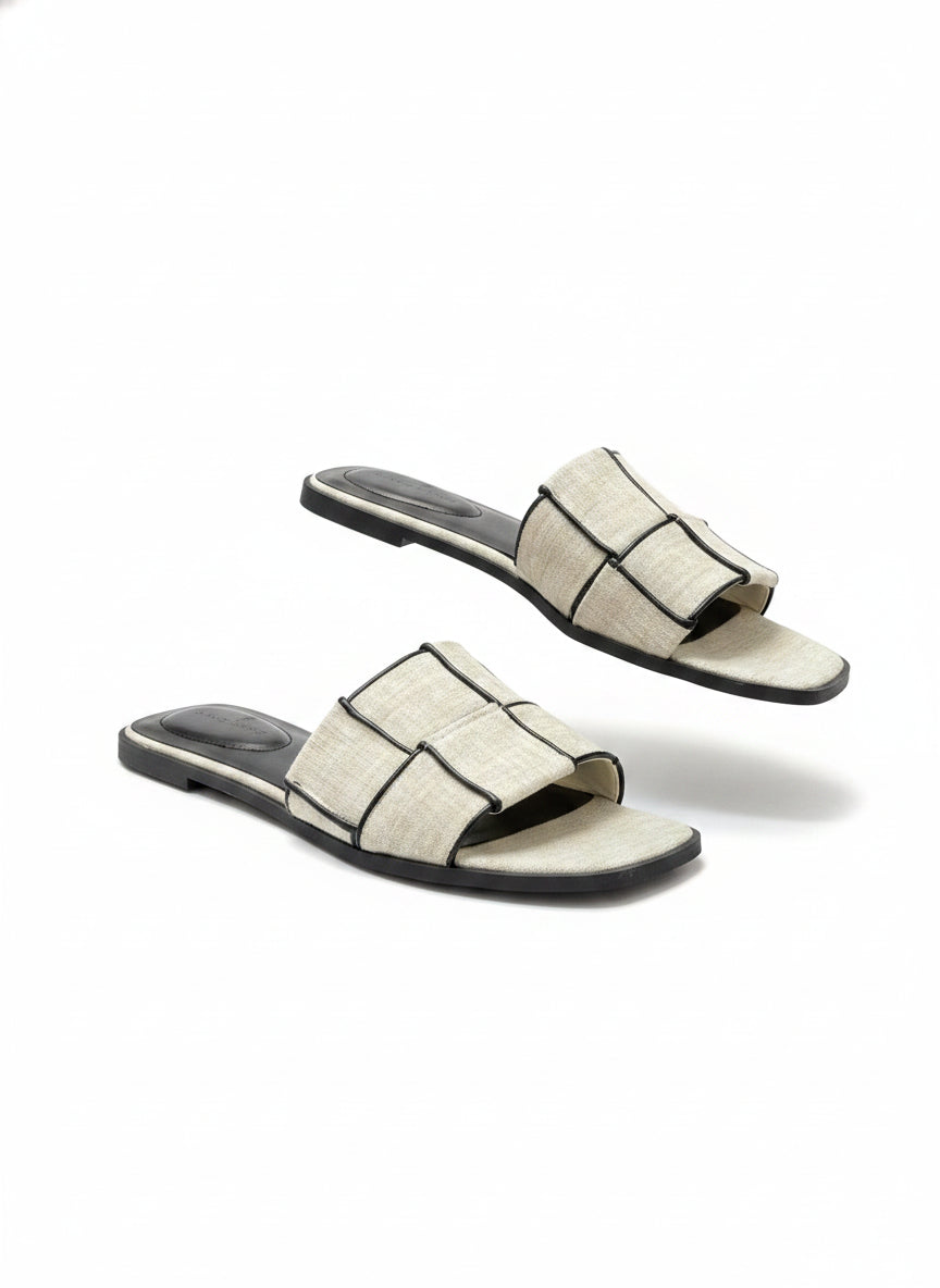 Bandolino · woven design · 10 · GrayBlk