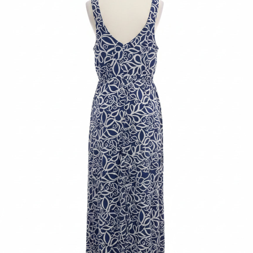 Garnet Hill · Sleeveless Dress · XSmall · BlueWhite