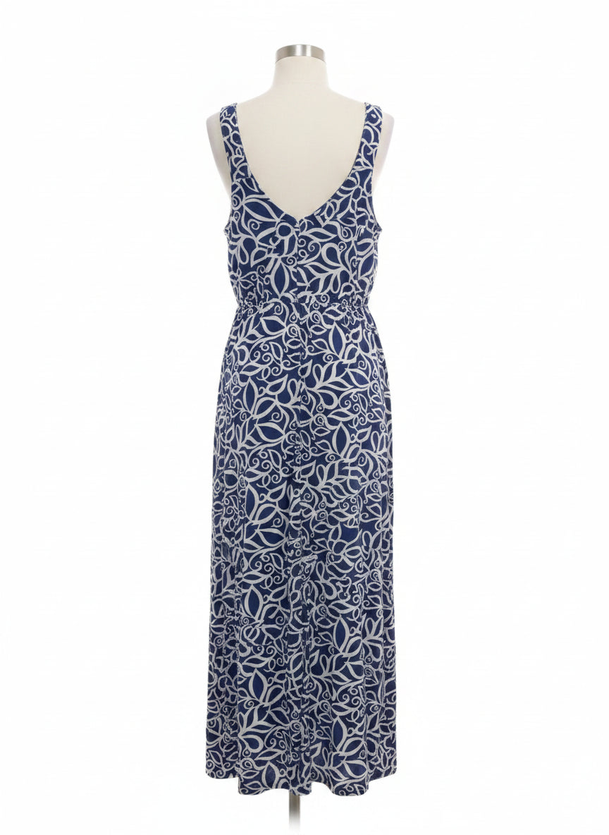 Garnet Hill · Sleeveless Dress · XSmall · BlueWhite