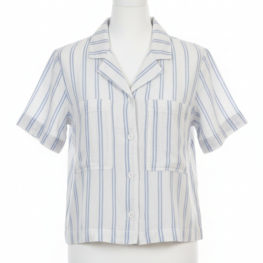 Buffalo · Tops · Small · White Blue