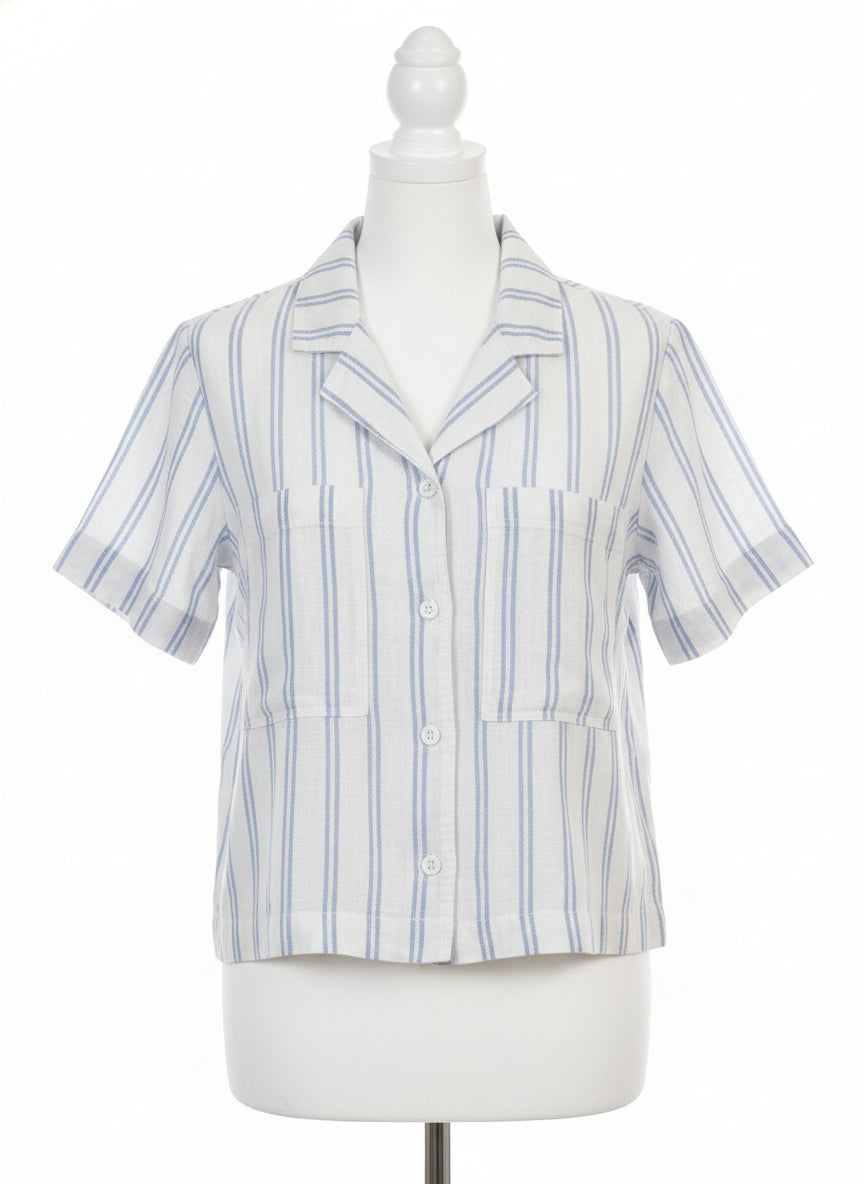 Buffalo · Tops · Small · White Blue
