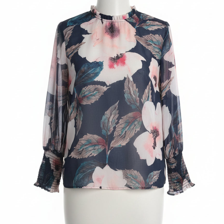 Blouse Creation · Tops · 12 · NavyPink Floral