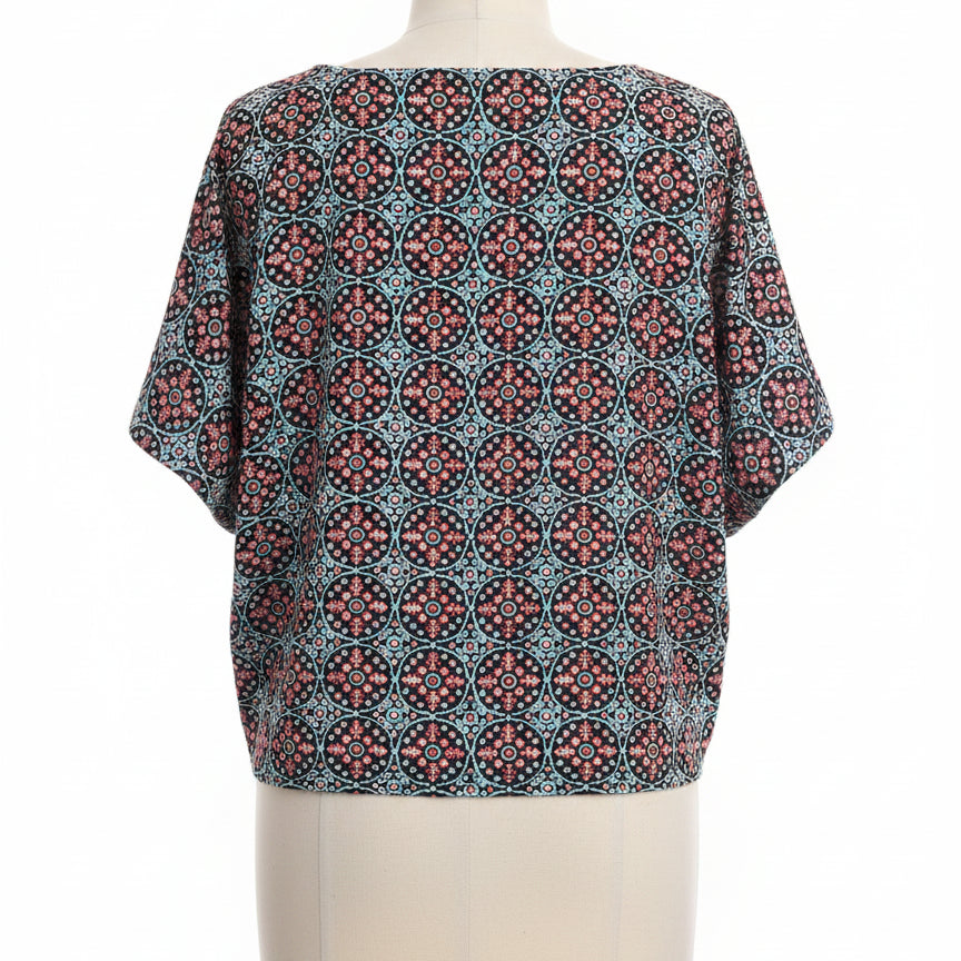 Michael Kors · Tile Print · XLarge · Black Teal