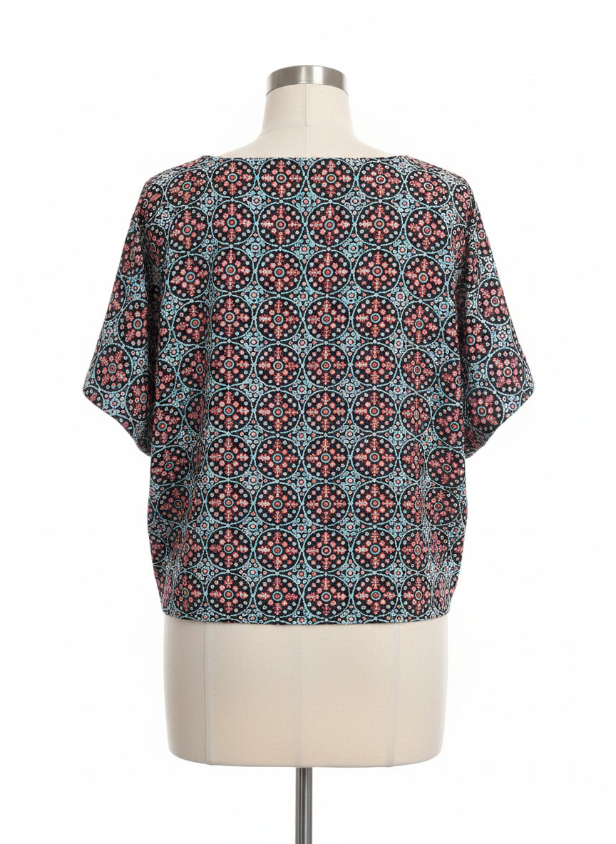 Michael Kors · Tile Print · XLarge · Black Teal