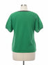 Lucky Brand · Eyelet Detail Sleeves Short Sleeve Top · Medium · Green