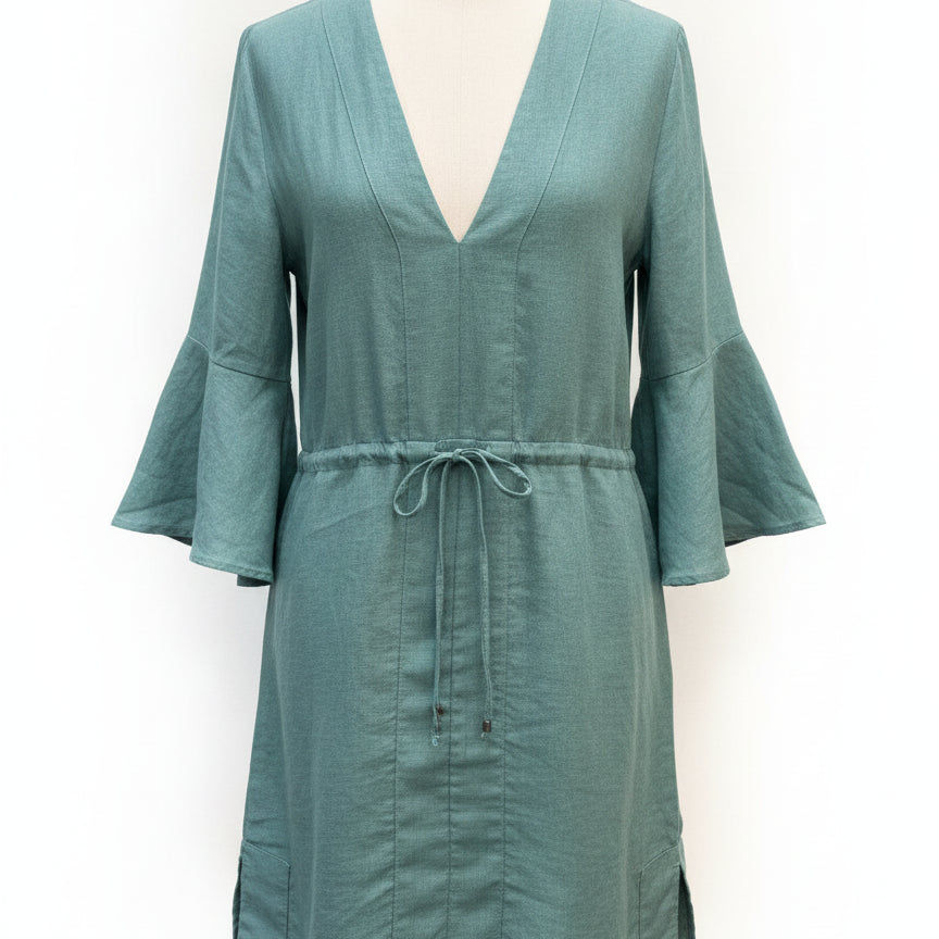 Maaji · Bell Sleeve Dress · M · Sage