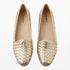 Trotters · Trotter Woven Leather Loafer · 9 · Gold
