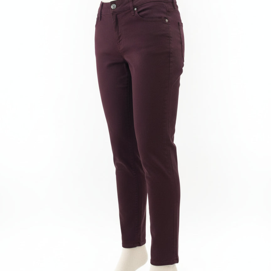 Buffalo · Skinny Jeans · 6 · Burgundy