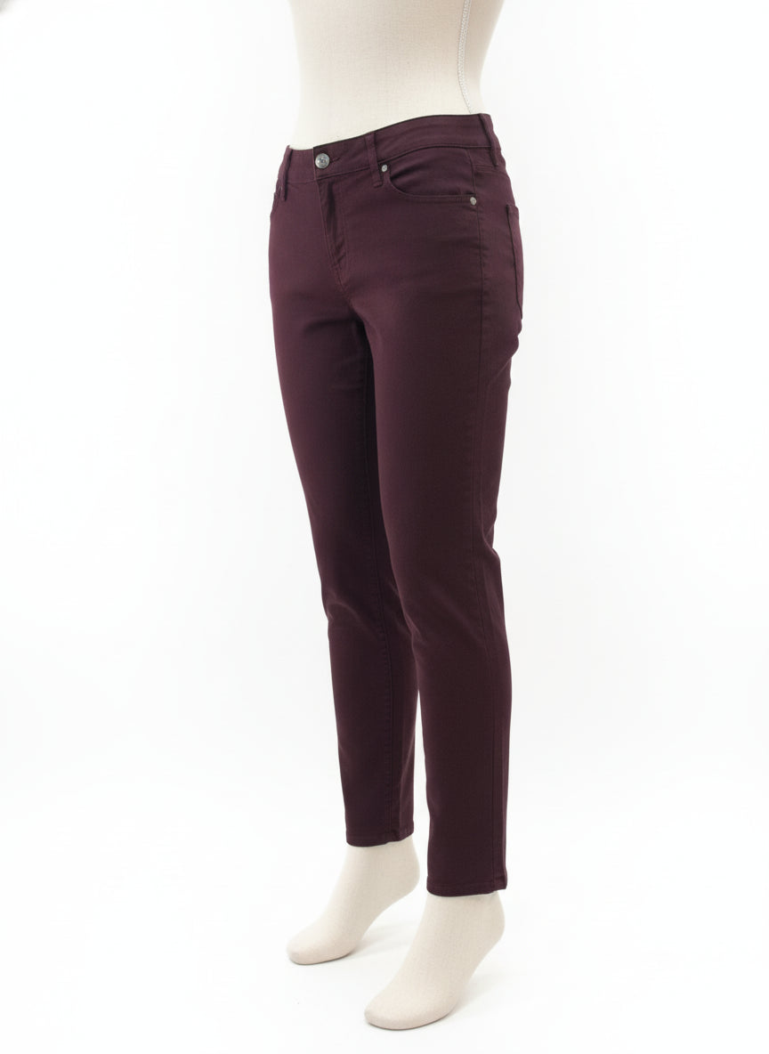 Buffalo · Skinny Jeans · 6 · Burgundy