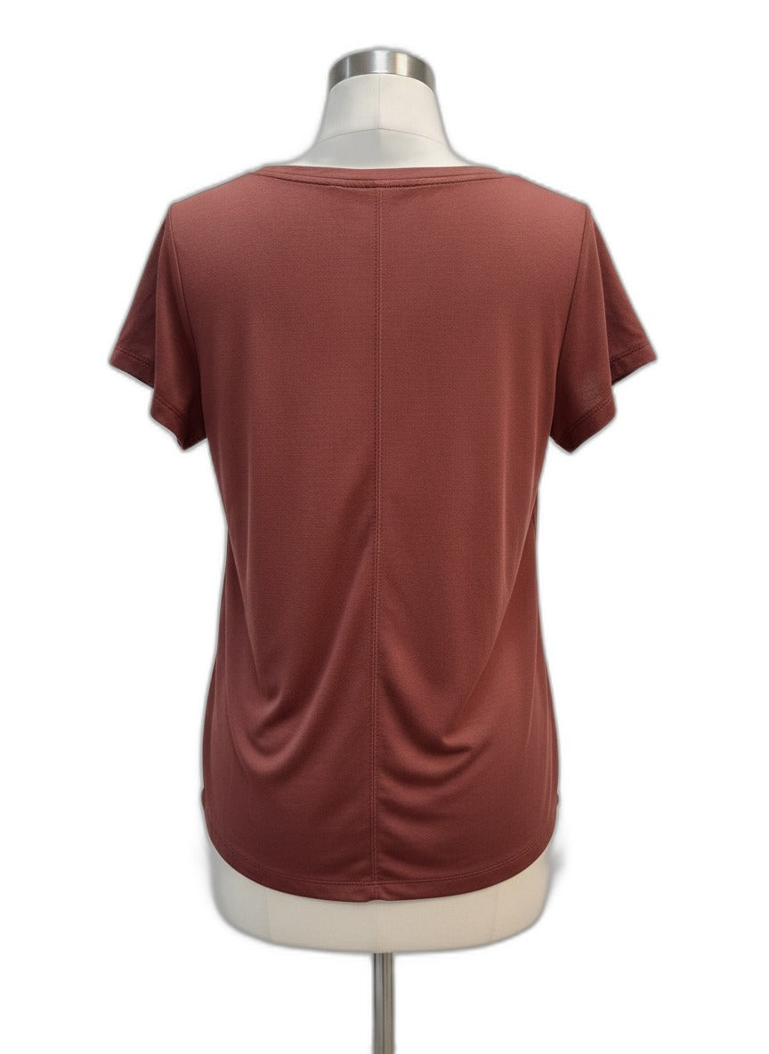 Athleta · Stratus Tee · Medium · Cocoa