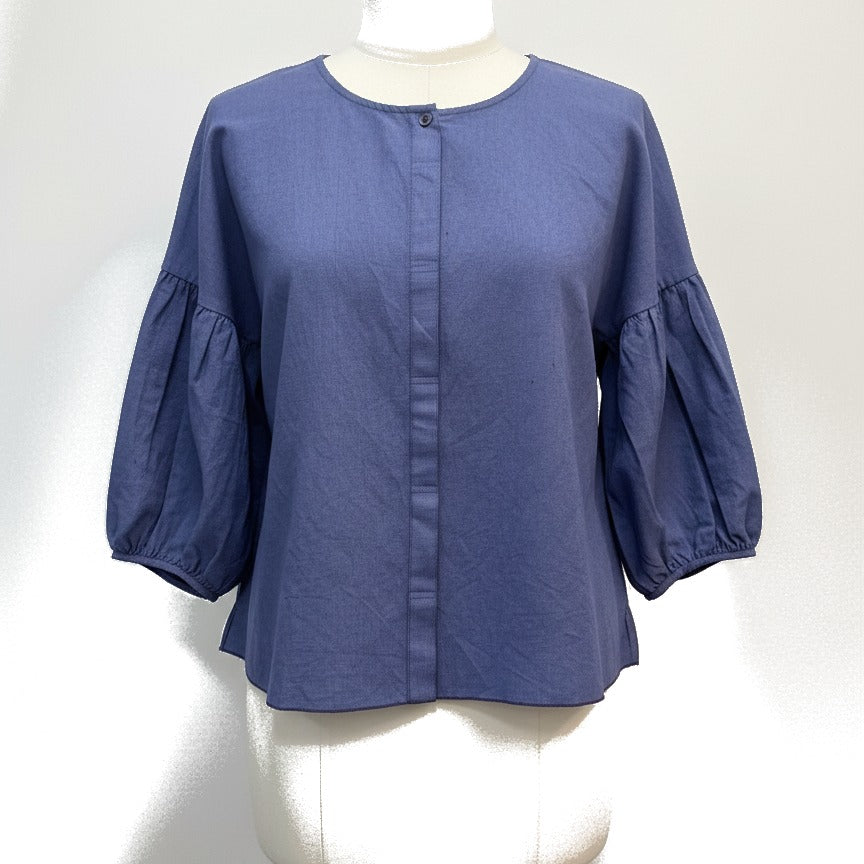 Gudrun Sjödén · BlueBerry Cotton Blouse · Medium · Blueberry