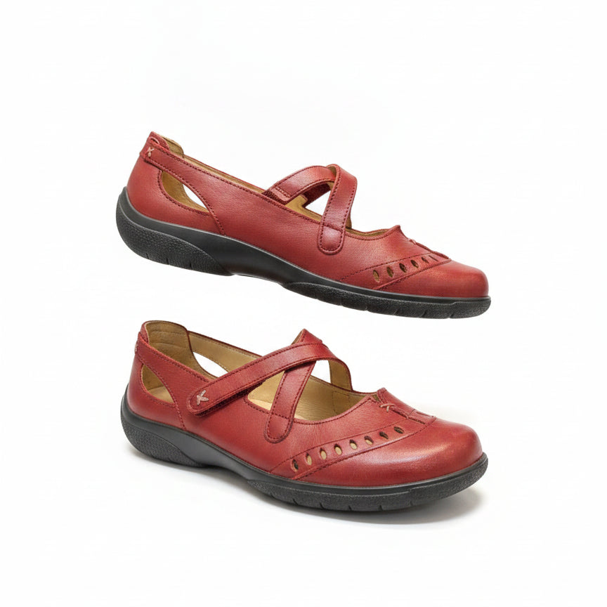 Hotter · Mary Janes · 8 · Red
