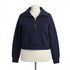 Spanx · AirEssentials Half Zip Pullover · 1X · Navy