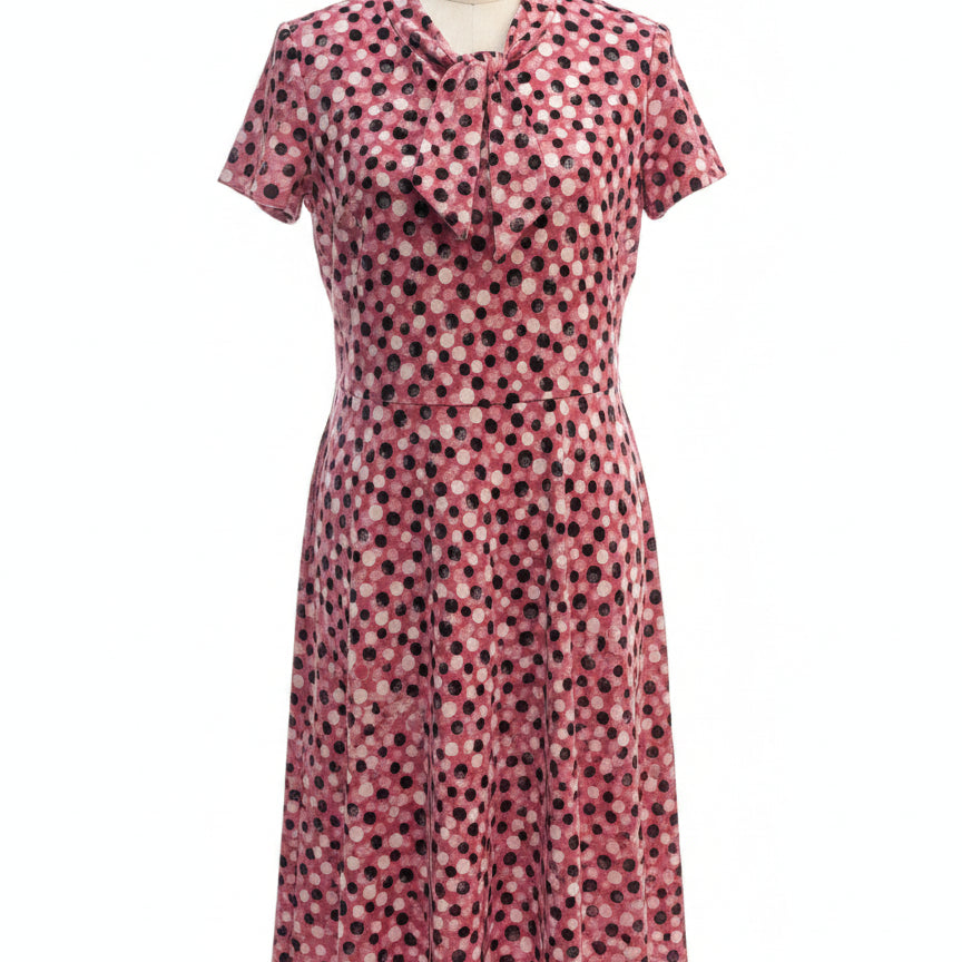 London Times · ShortSleeve Dress · 22W · RoseCream