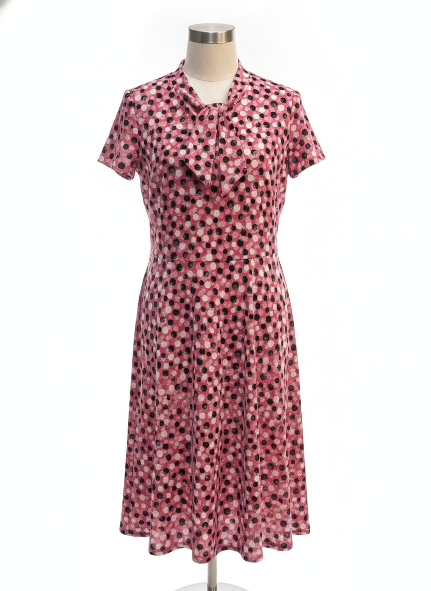 London Times · ShortSleeve Dress · 22W · RoseCream