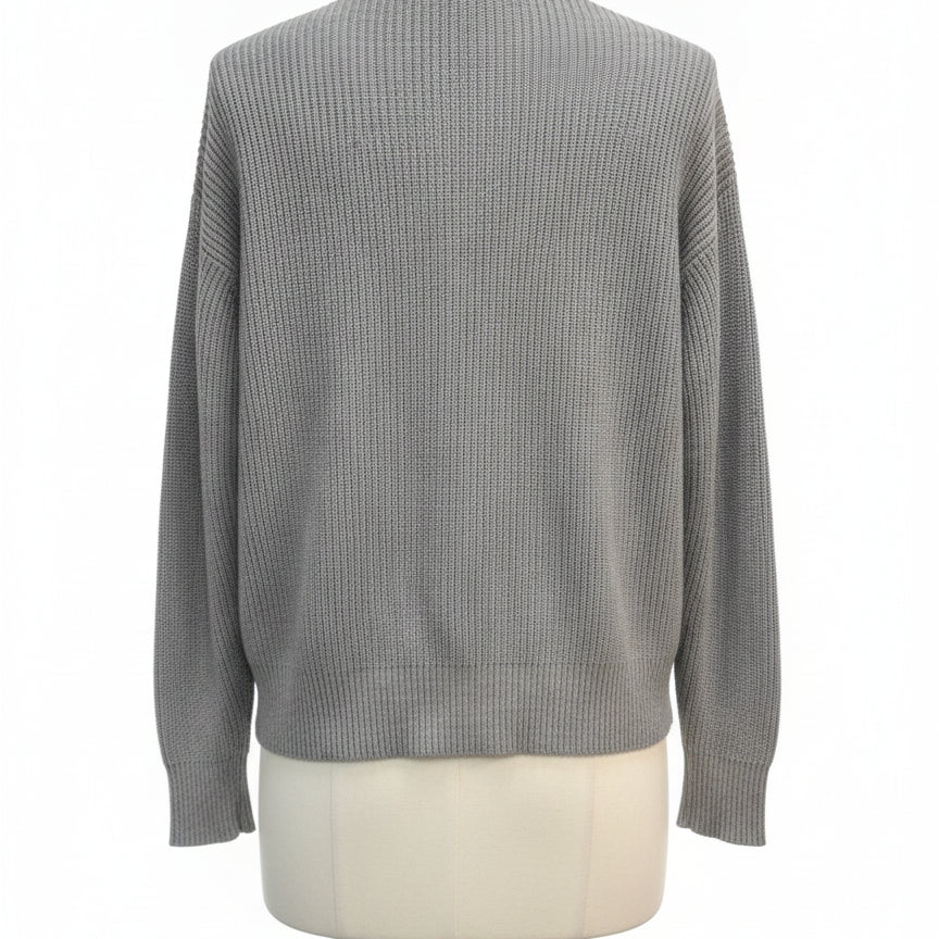 Hudson · Button Up Cardigan · Medium · Light Gray