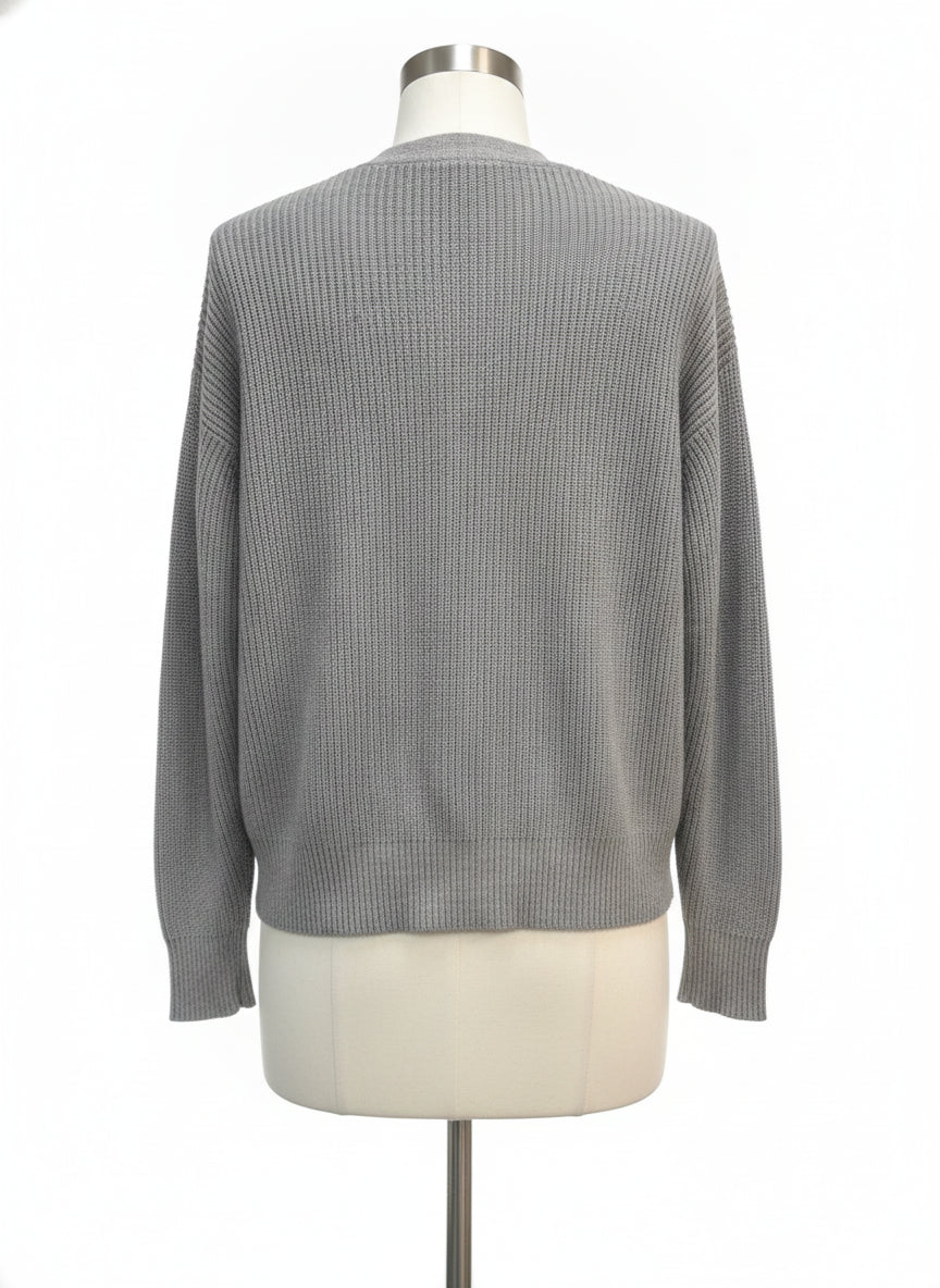 Hudson · Button Up Cardigan · Medium · Light Gray