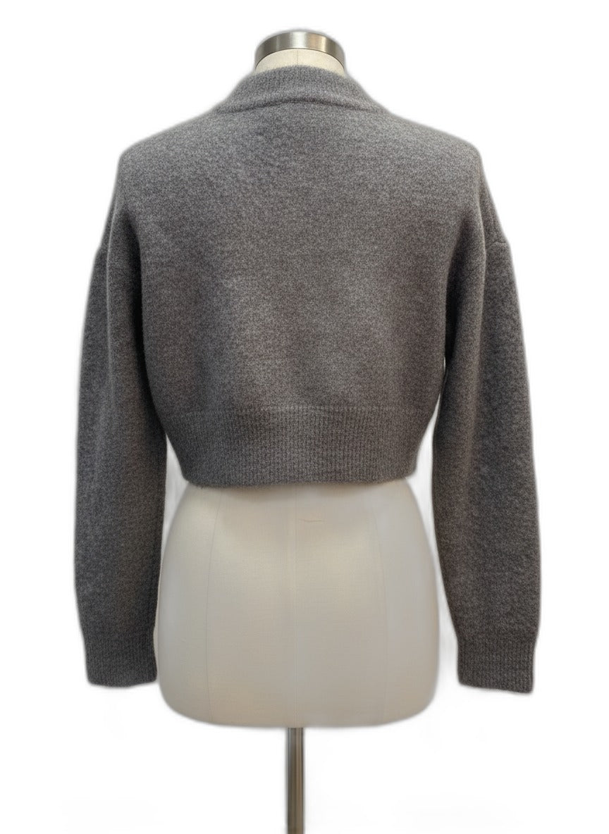 Zara · Button Up Cardigan · Small · Gray