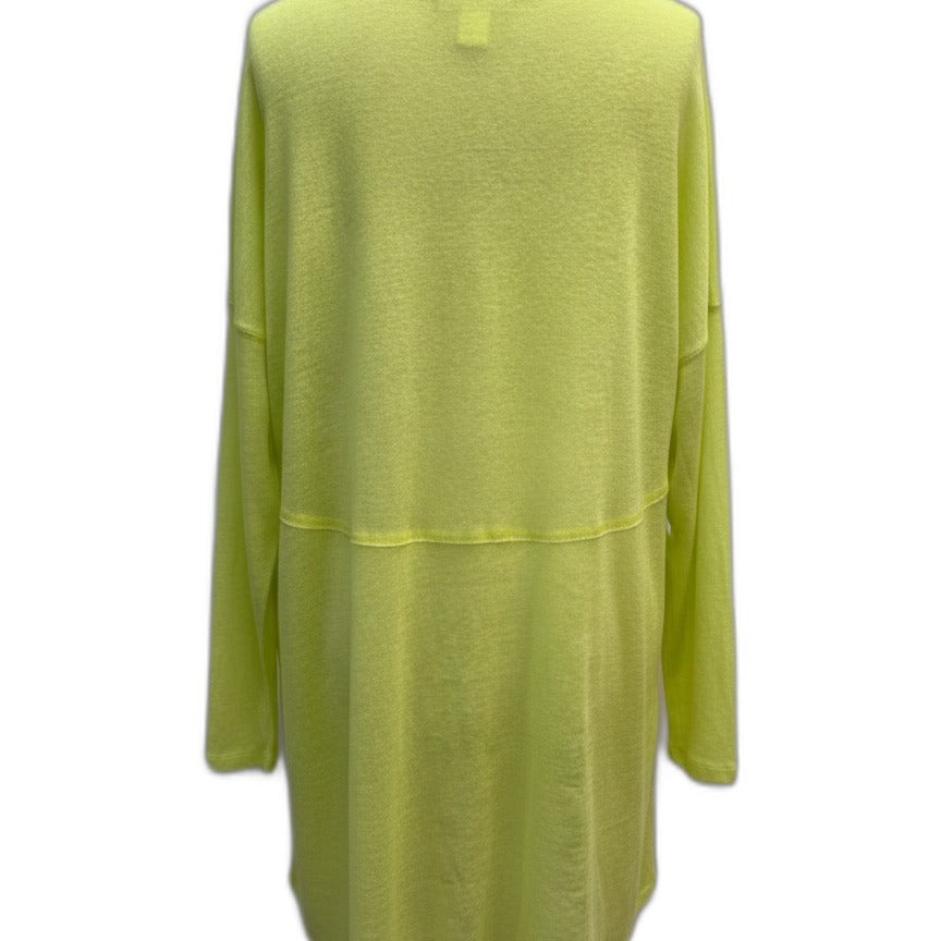 Anthropologie · Blue Tassel Long Sleeve Tunic Top · XLarge · Neon